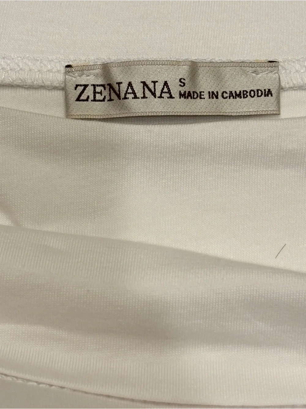 Zenana White Strapless Tube Top with Built-In Shelf Bra NWOT Size Small
